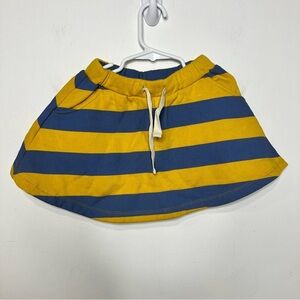 Mini Boden Blue and Yellow Striped Skirt